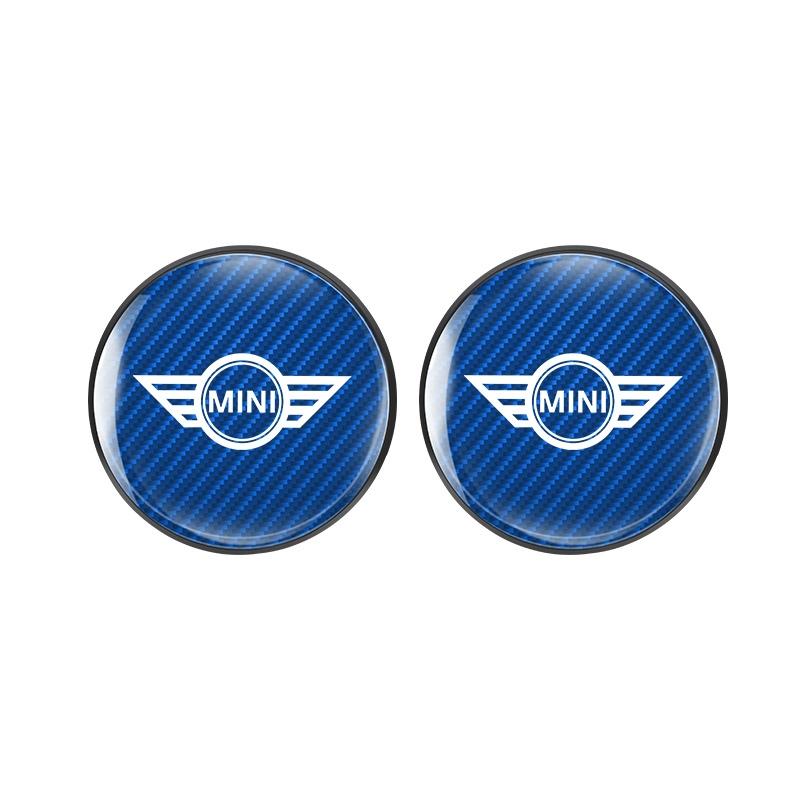 Carbon Fiber Texture Car Anti-Slip Water Cup Pads Auto Coasters Mats For BMW Mini Cooper R50 R53 R55 R56 R60 R61 F54 F55 F56 F60