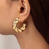 Retro Thread C-shaped Earrings with Personalized and Fashionable Temperament, Versatile Earrings for Women