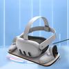 Зарядная станция для контроллеров VR-шлема, база для быстрой зарядки шлема с 2 перезаряжаемыми аккумуляторами для Meta Quest 3, VR-аксессуары