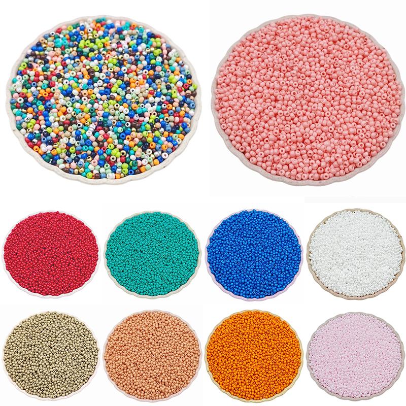 Exquisit 1000pcs/Lot DIY Spacer Beads Bracelet Necklace Accessories Mini For Jewelry Making Seed Beads Czech Glass Findings 2mm Manual Accessories