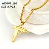 Submachine Gun Uzi Alloy Pendant Trendy Chain Necklace With Design Geometric