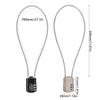 Motorcycle Helmets Lock, Combination Passwords Lock Cable Padlock Cable Lock for Cycling Helmets Travel Luggage Security