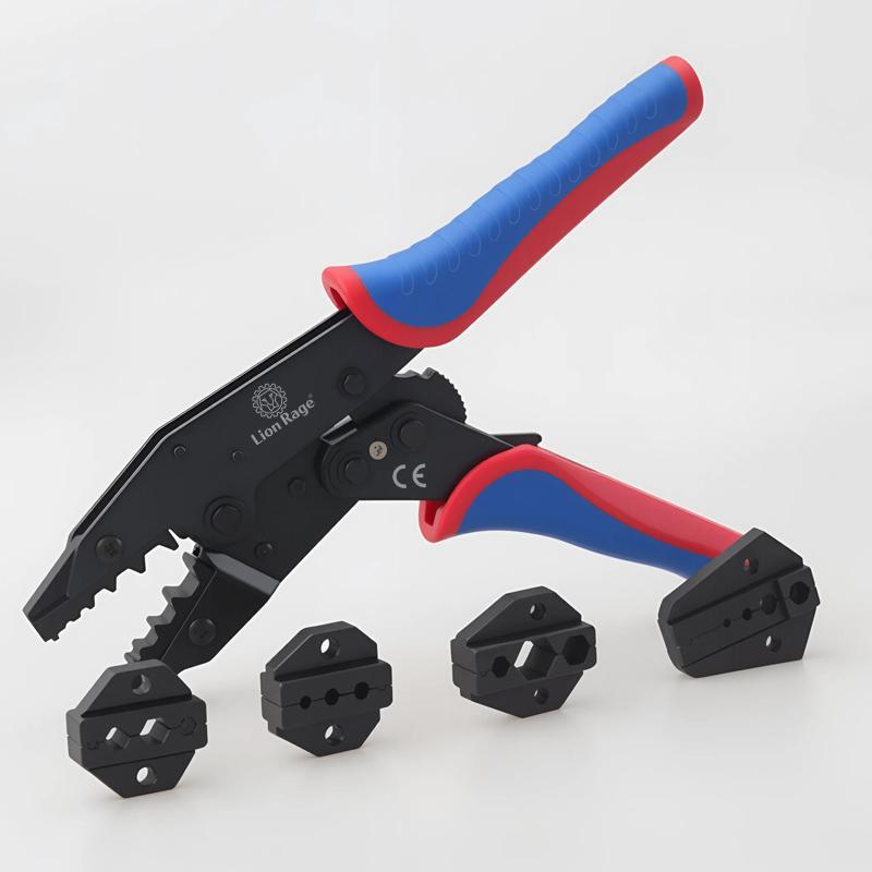 Premium 4-Jaw Coaxial Cable Crimping Pliers Set - Precision Termination for RG Series Cables HS-05H 02H 02H1 02H2 457 6