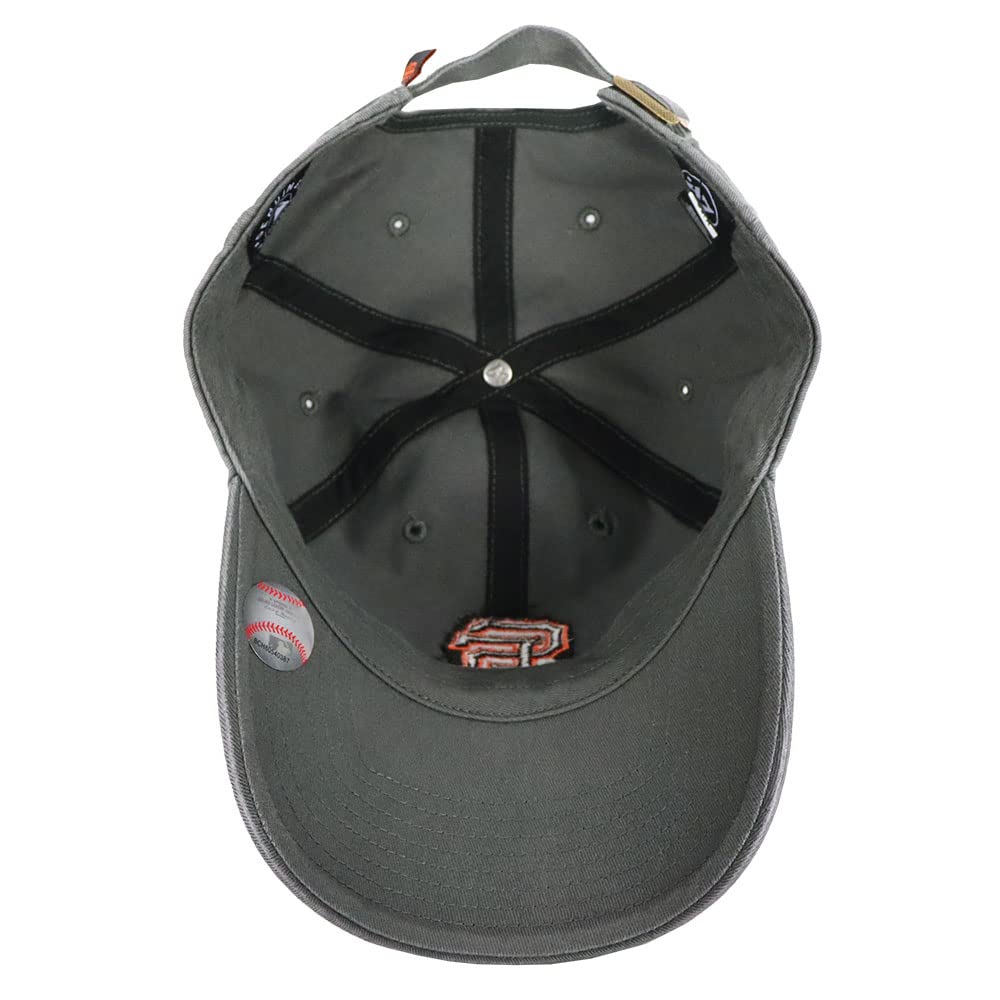 47 Кепка мужская женская Major League MLB Logo Hat Cleanup Brand Low Cap унисекс San Francisco Giants угольно-темно-серый свободный размер B-RGW22GWS-CCA