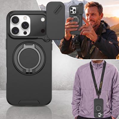 Противоударный чехол для 17 Pro Max Iphone17 Ударопрочный Подставка Задняя крышка Ремешок Аксессуары