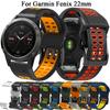 Силиконовый ремешок для часов Garmin Fenix 7X 7 6X 6 Pro Fenix 5X 5 Plus ремешок браслет Forerunner 945 с быстросъемным креплением 22 26 мм