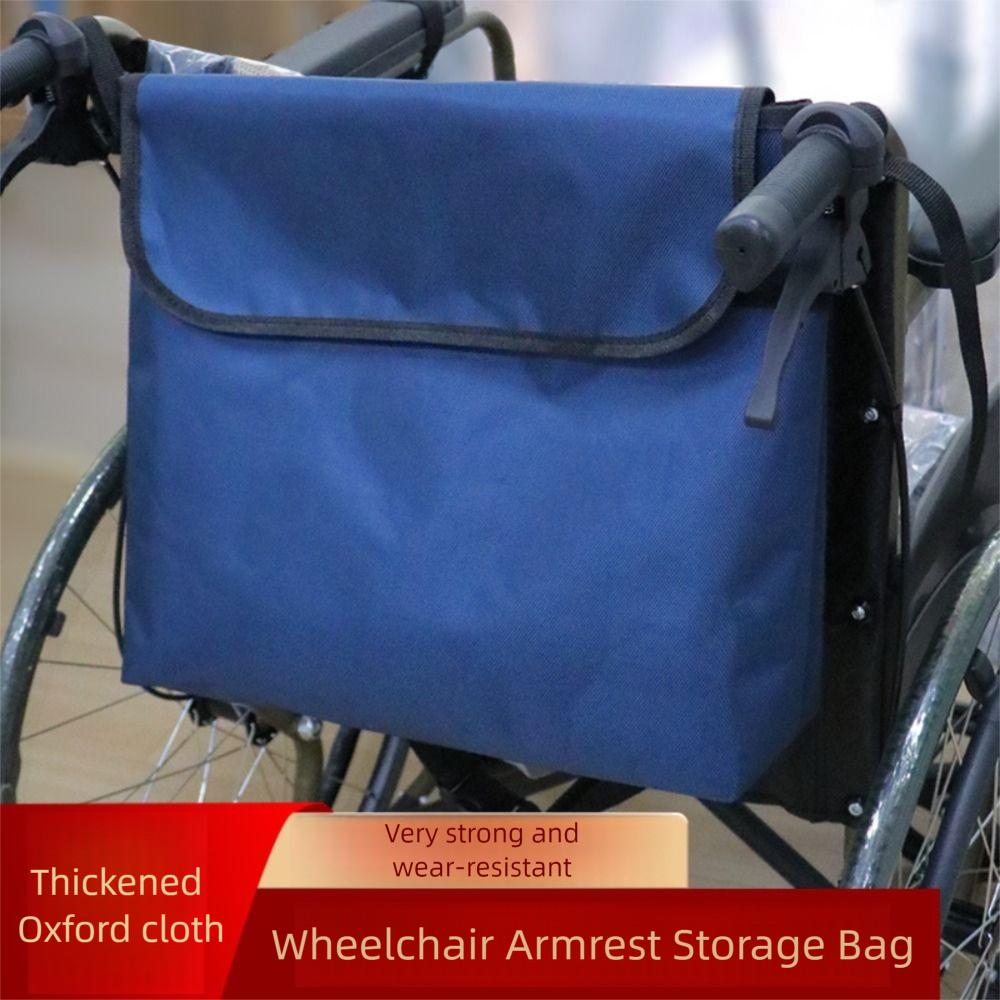 Многокарманная сумка для хранения на подлокотнике инвалидной коляски, боковой карман для хранения на подлокотнике сиденья, складной стул