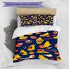 3pcs Custom Name Cartoon Larva Bedding Set Duvet Cover Closure Includes 1 Duvet Cover & 2 Pillowcases for All Seasons Bedroom Decor