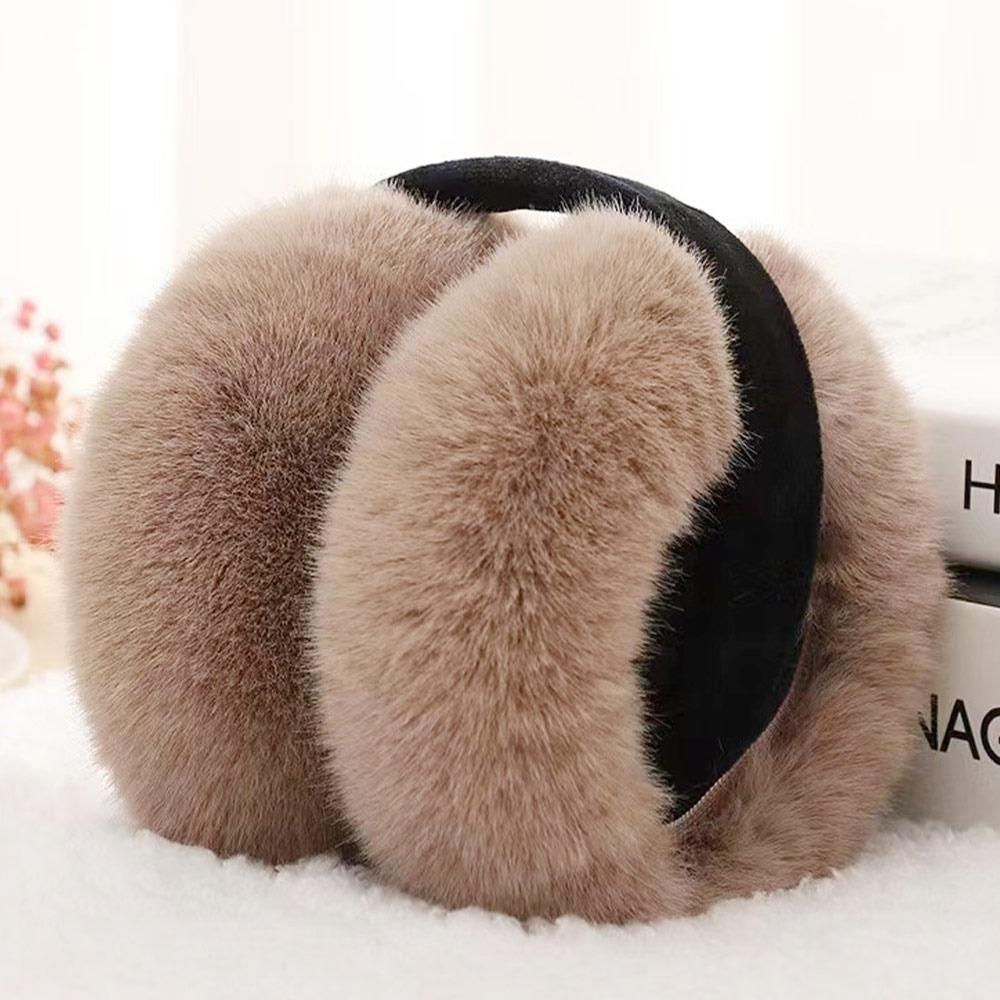 Тепловые вкладыши из кроличьего меха Складные грелки для ушей Милые Защищающие уши Студенты
