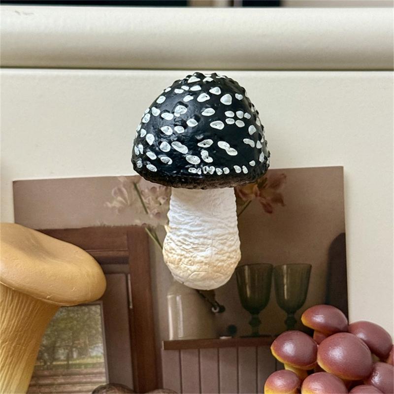 Portable Mini Mushroom Fridge Magnets   Home   Realistic Simulation  PVC Craft