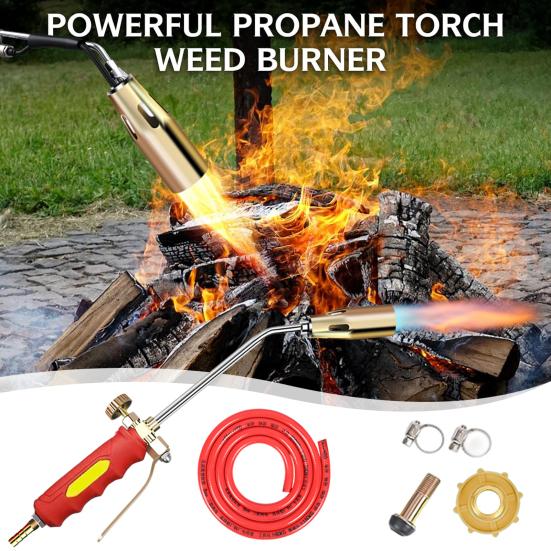 Propane Torch Weed Easy To Install Burner Kit Ergonomic Handle Multifunctional Flamethrower with Flame