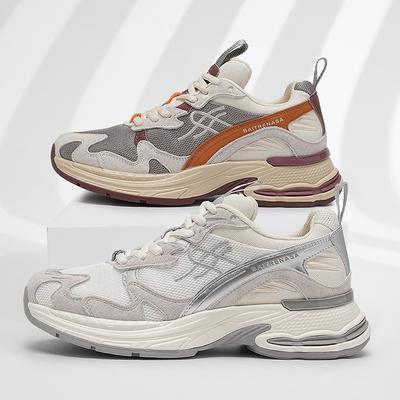 2025 новые женские универсальные спортивные туфли на толстой подошве, увеличивающие рост, дышащие кроссовки на мягкой подошве для бега, повседневные летние туфли для папы, женская обувь