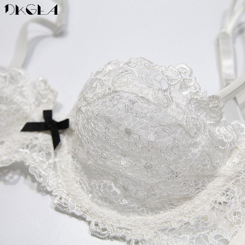 DKGEA Сексуальный комплект нижнего белья, кружевной бюстгальтер, бюстгальтер 1/2 чашки, большие размеры