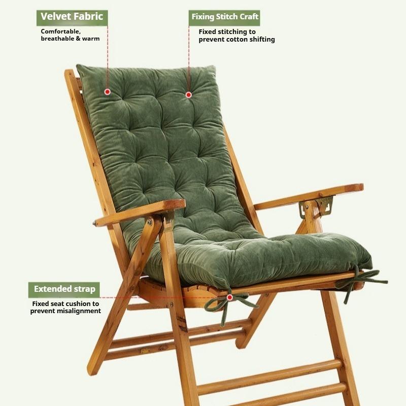 Утолщенная подушка для шезлонга, подушка для ленивого кресла, подушка для пляжного кресла, складная, двусторонняя, удобная и дышащая