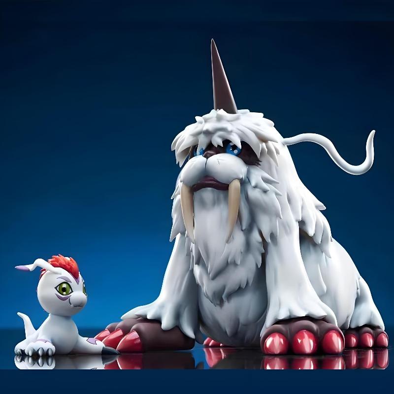11cm/4.3in Anime Digimon Adventure Figure Ikkakumon and Gomamon Figure Model Model PVC Action Figure Boys Toys