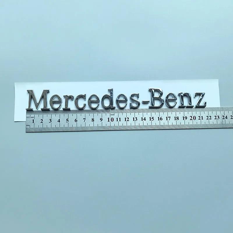 Для Mercedes Benz 21,8 см ABS Автомобильный значок Плоские английские буквы для шильдика на багажник Mercedes Benz Наклейка Логотип Хром Глянцевый Матовый