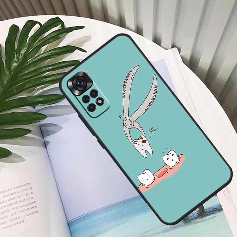 Стоматолог Зубной Зубы Зубной Доктор Чехол Для Xiaomi Redmi Note 11 10 12 13 14 15 Pro Plus Чехол Для Redmi 15C 10C 13C 12C 14C 15