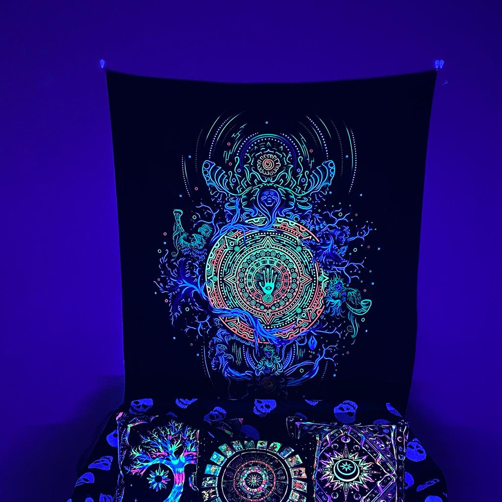 Богемный гобелен на стену - Декоративный тканевый гобелен для домашнего декора, Бохо настенное искусство и гобеленовый декор