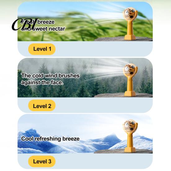 Multi-speed Handheld Fan Soccer Neck Fan, Portable Mini with Lanyard, Soft Breeze Football Shape Cooling for Outdoor Sports, Gift
