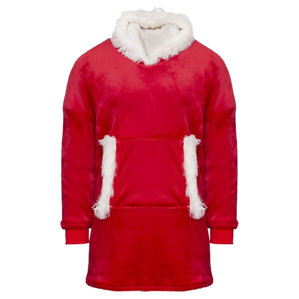 Двусторонняя толстовка большого размера для взрослых унисекс с лентой