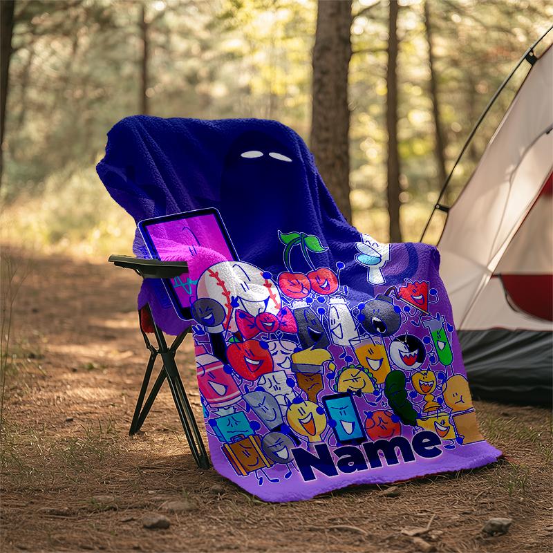 Personalized Custom Name Blanket - nanimate Insanity Print Design,Blanket for Sofa,Bed,Travel,Camping - Soft and Warm, Great Gift