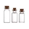 10x Lovely Mini Containers Blank With Cork Stopper Tiny Small Transparent Message Bottles