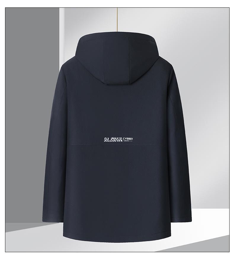 Мужская зимняя куртка на гусином пуху со съемной подкладкой - 3-в-1, повседневная деловая верхняя одежда для тепла