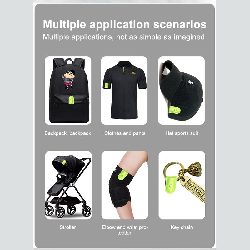 Magnetic Clip Lamp Hands-Free Led Flashlight Safety Night Light For Nursing Walking Running Emergency Reflective Light Strip