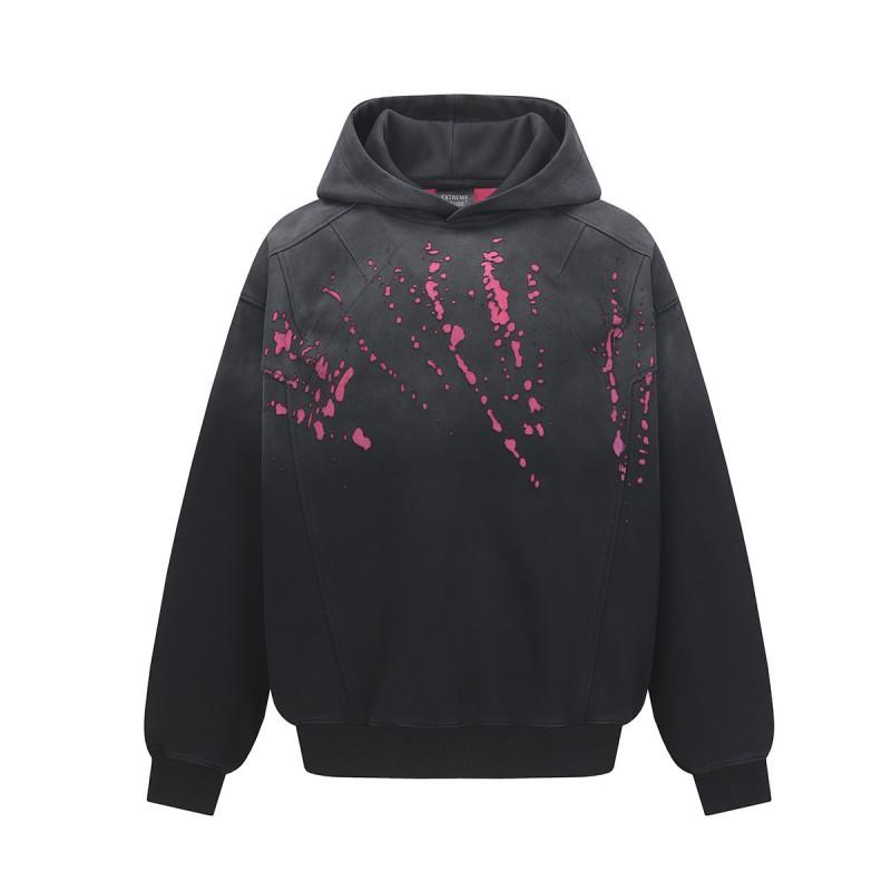 Mens 2025 American Street Style Hoodie Loose Fit Hip Hop Sweatshirt