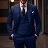 Green Men's 3 Pieces One Set Wedding Dress Suits Slim Fit Tuxedos Party Formal Male Suit For Groomsman Suit (Blazer+Vest+Pants)