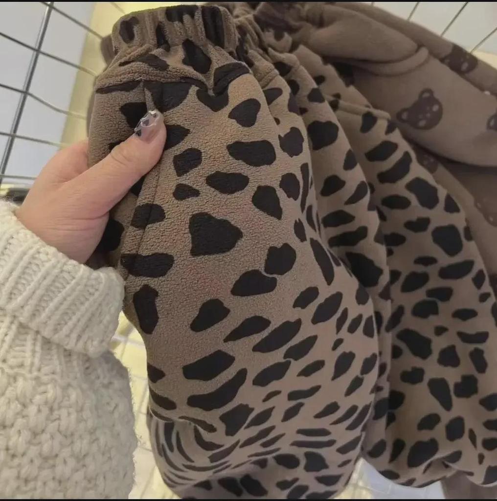 Детские спортивные штаны на флисовой подкладке на весну/осень: Теплая повседневная спортивная одежда для мальчиков и девочек