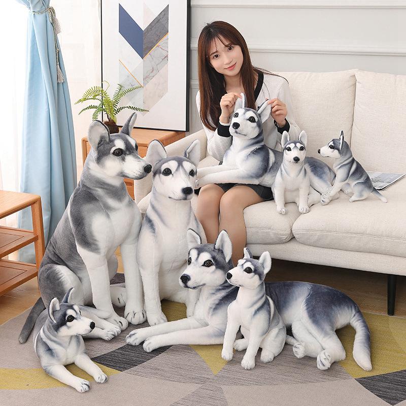 Husky Plush Toy Dog Doll Simulation Puppy Erha Little Doll Doll Girl Birthday Gift Female