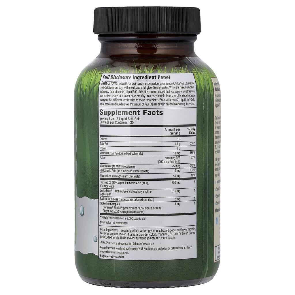 Irwin Naturals Alpha Choline, 60 Liquid Softgels