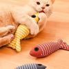 1 шт. Игрушка для кошек Кошачья мята Рыба Игрушки для жевания и кусания для кошек Смешная Интерактивная Мягкая Имитация Рыбы Игрушка для дрессировки котят Товары для кошек