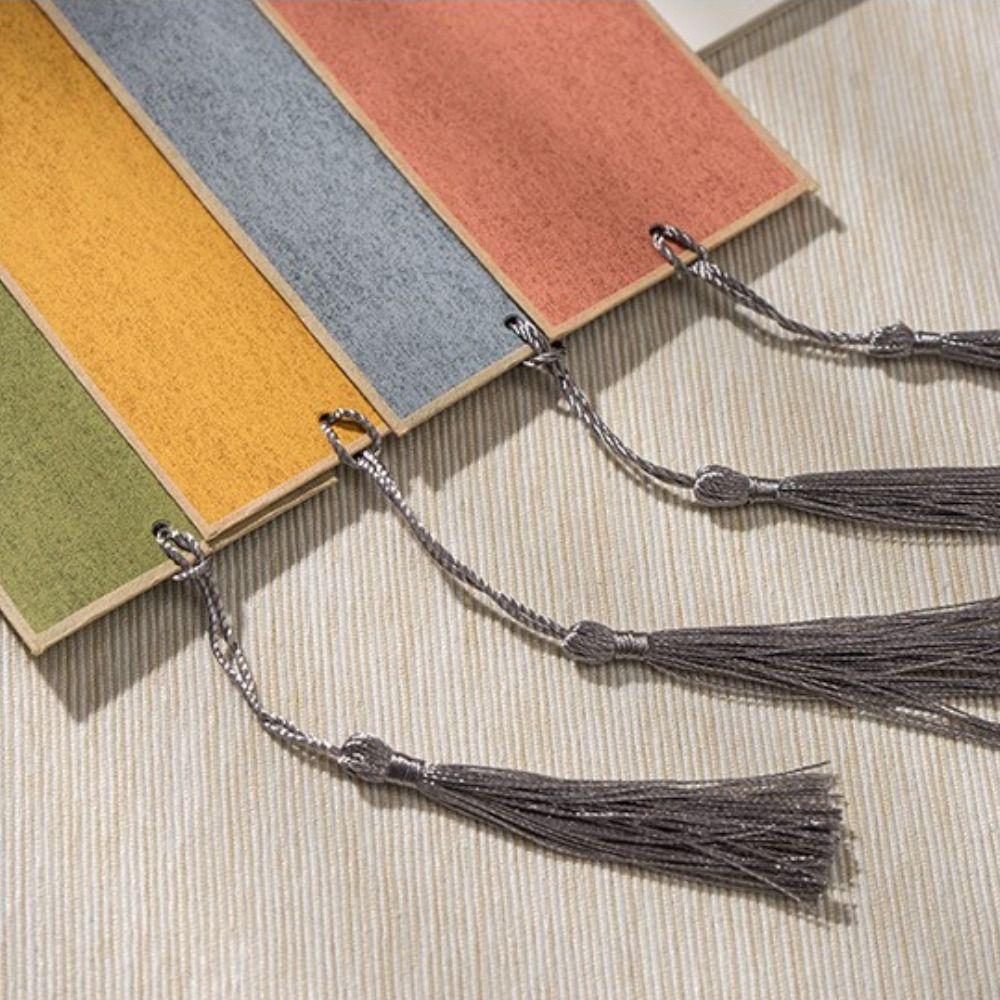 Tag Page Markers DIY Reading Marker Calligraphy Paper Blank Bookmarker Bookmarkers with Tassels