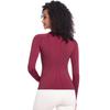 Auroth Long Sleeve Yoga Shirts With Thumb Hole Women Gym Sports Top Solid Color Running Slim Stretch Fitness Shirts