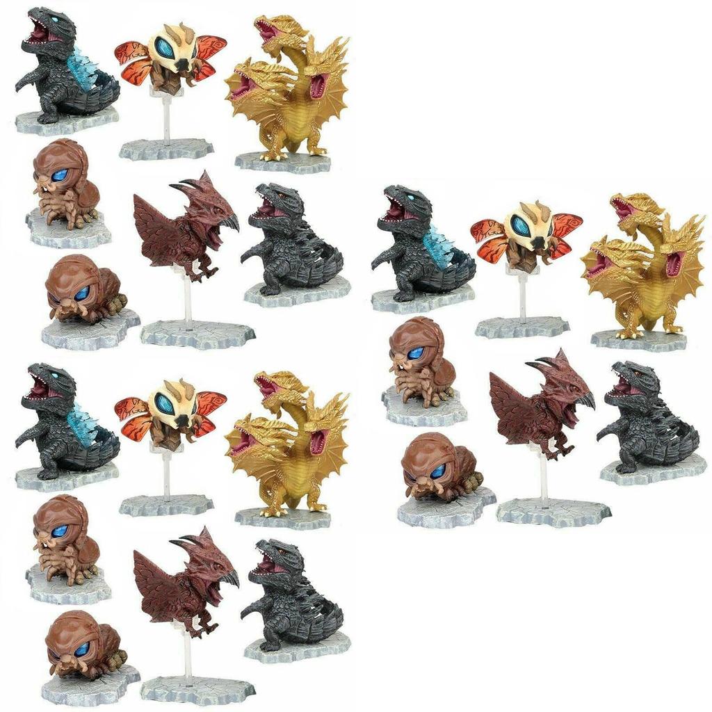 Exquisite Godzilla Movie King Of The Monsters Cute Mini Action Figures Set