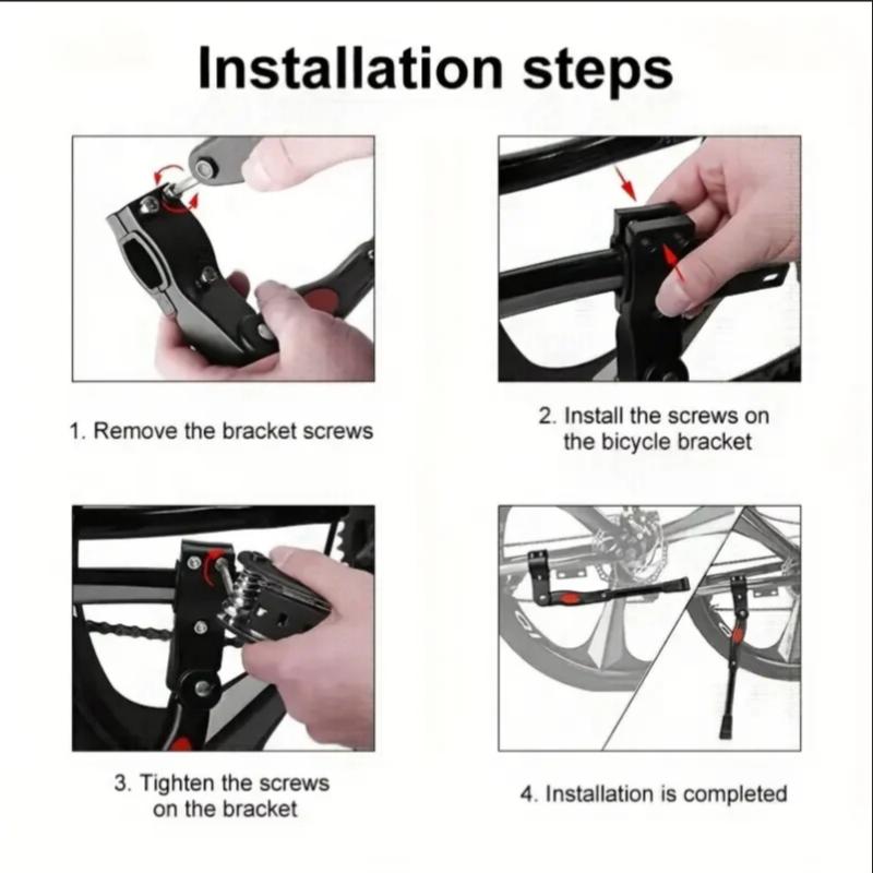 Подножка из алюминиевого сплава, регулируемая длина заднего кронштейна для велосипеда, боковая поддержка для горного велосипеда 26 дюймов