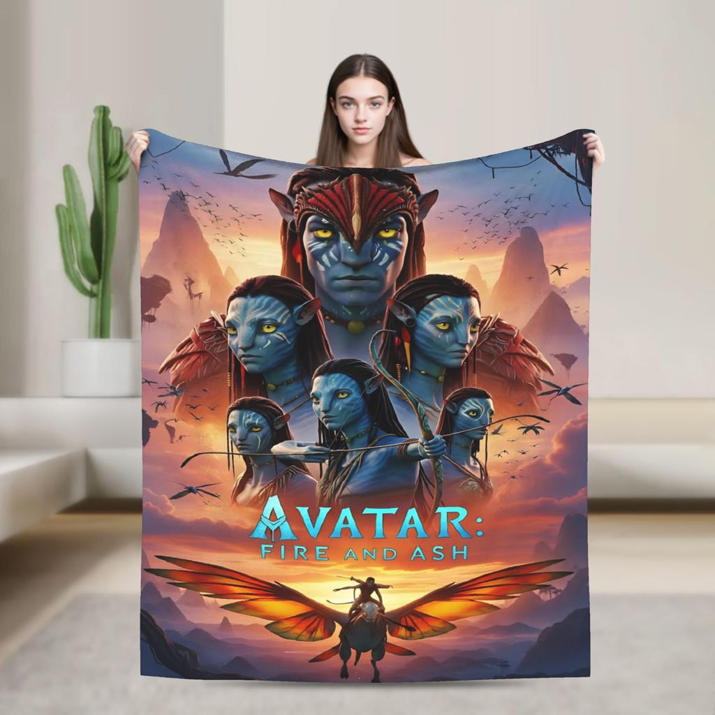 Cartoon Avatar Movie Blanket Fleece Summer Air Conditioning  Multi-function Lightweight Throw Blanket for Bed Car Quilt