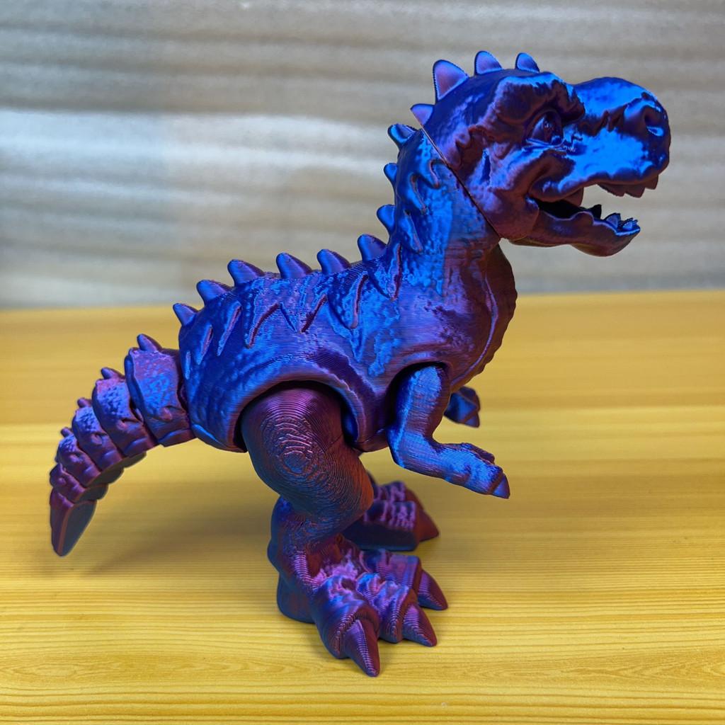 Dinosaur Toy 3d Printed T Rex Kids Creative Multicolor Articulated Display Model For Children