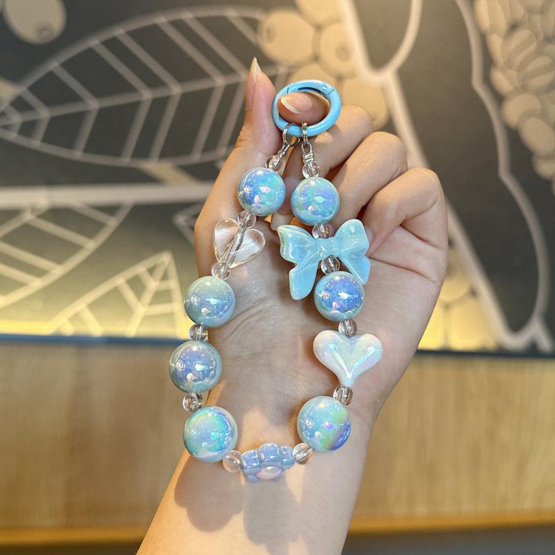 Цветной бант из бисера брелок для мобильного телефона подвески для девочек пара бисерная сумка кулон автомобильный брелок