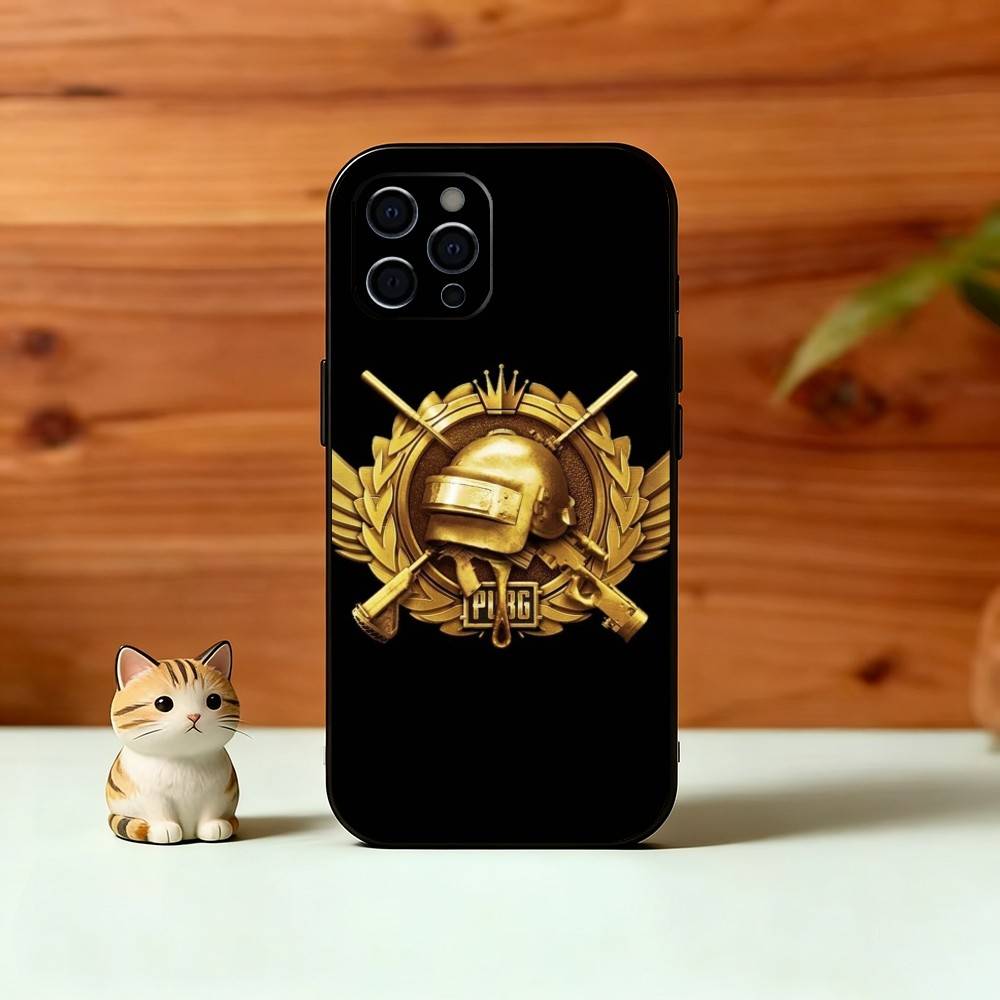 Чехол для телефона P-U-B-G Силиконовый Мягкий Для IPhone 17 16 15 14 13 12 11 X XR Plus Pro Max Plus