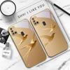 golden flying bird For Samsung A 31 32 A33 A34 35 14 A15 13 A16 25 26 50 52 53 54 55 56 70 71 72 73 Golden glass phone case