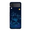 Чехол для телефона Samsung Galaxy Z Flip 6 5 4 Прозрачный для Samsung Z Flip 3 Жесткий ПК Складной корпус Мультязный Созвездие
