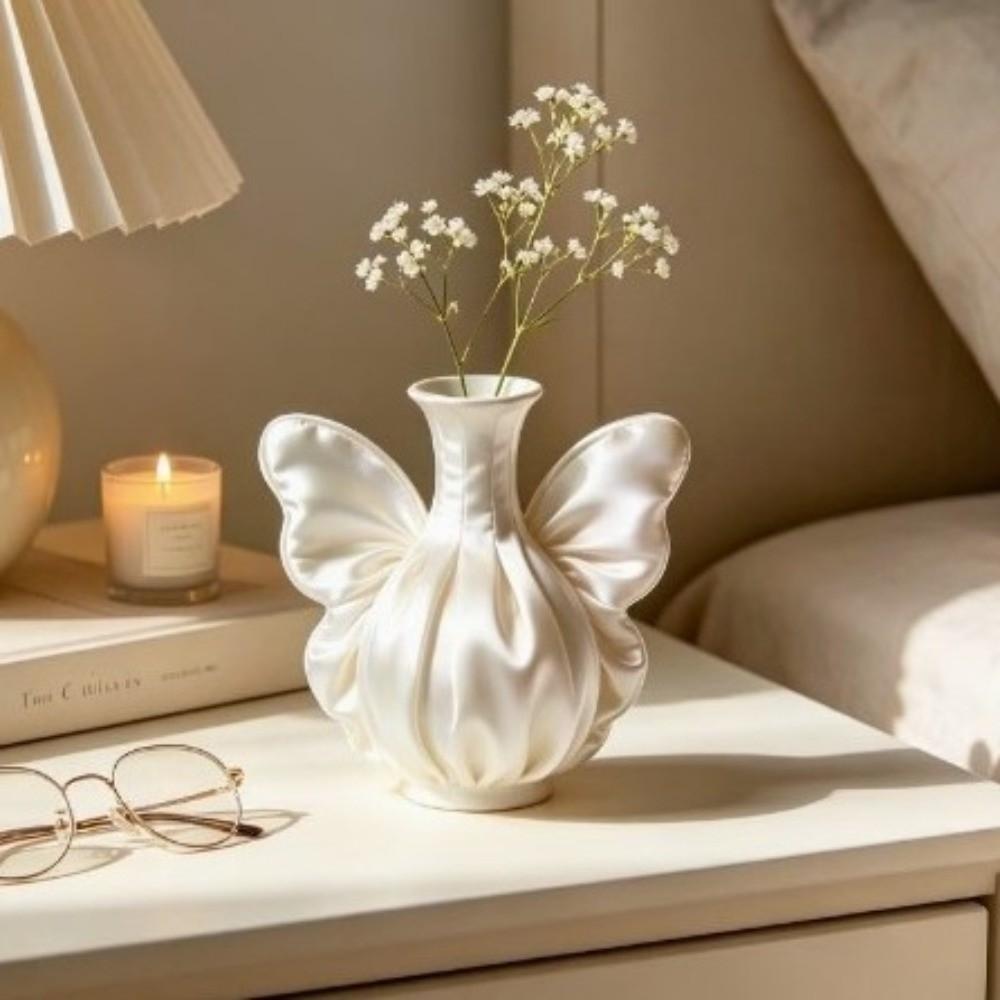 3D Printed Butterfly Wing Vase Romantic Bud Vase Minimalist Flower Arrangement Vase Home Decor