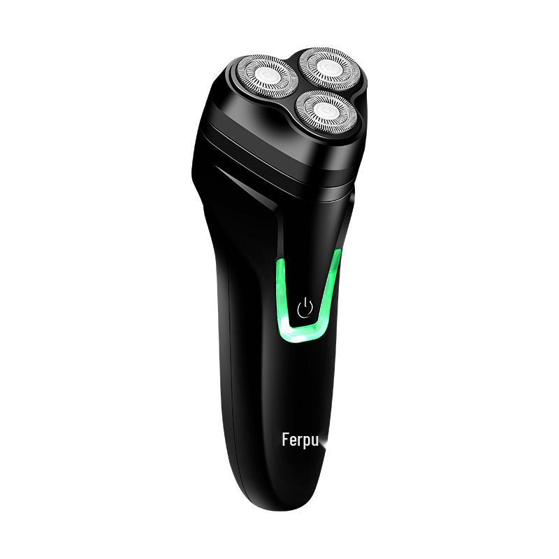 New Magnetic Men's Three-Head Electric Shaver with Car Charging Feature, Rechargeable Razor