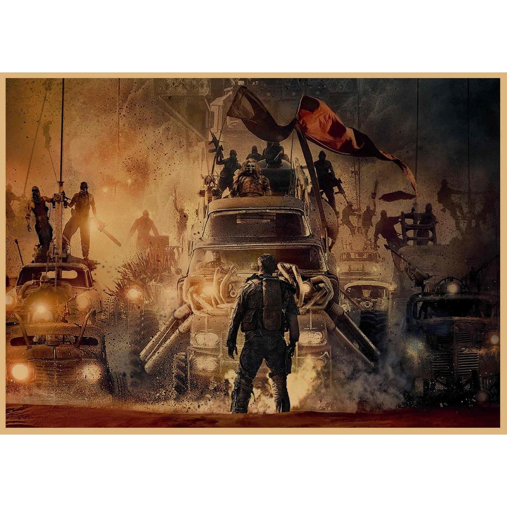 Классический ретро-постер в стиле Sci-Fi «Безумный Макс» Настенное искусство