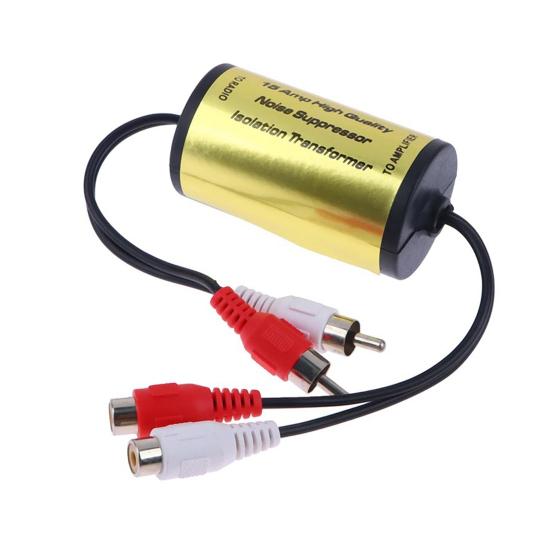 Yousheng Car Audio Noise Filter Remove Engine Whine And Static Car Audio Hum Eliminator Sound Quality Enhancer for Car Stereo Systems