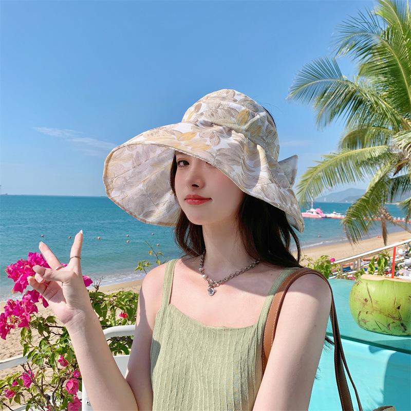 Рыбацкая шляпа из пряжи Bow Yarn, весна/лето 2024 г., шляпа-чаша, солнцезащитная шляпа, женская солнцезащитная шляпа, пляжная шляпа, полупустой верх