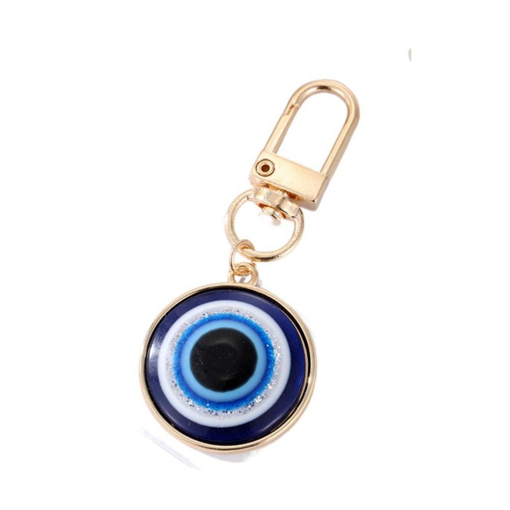 Resin Star Demon Eye Keychain Zinc Zinc Alloy Turkish Blue Eye Pendant Cute Father's Day Gifts